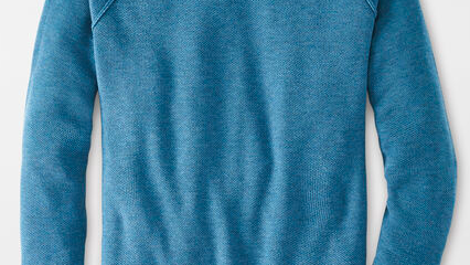 Cotton Merino Honeycomb Crew